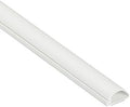 D-Line Half Round Cord Hider, Patented Cable Cover, Hide TV Wall Mount Wires, Raceway for Cords, Decorative Wire Covers, Paintable, Adhesive Cable Concealer, 1x 0.78in W x 0.39in H x 39in L,White by D-LineUSAinc