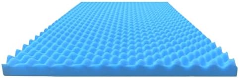 Airflow Foam Mattress Topper, Egg Crate Foam Pad, Hospital Mattress Pad and Bed Topper for Support, Pressure Relief and Weight Distribution. (Full) by FoamGlobal