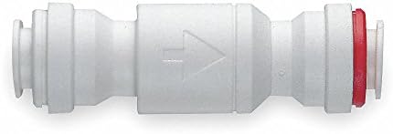 John Guest 1/4" Check Valve, Acetal Resin Copolymer, Push Connection Type by Unknown