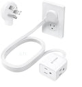 TROND Leftward Flat Plug Extension Cord 6ft for Small Tight Spaces, White by TRONDOfficial