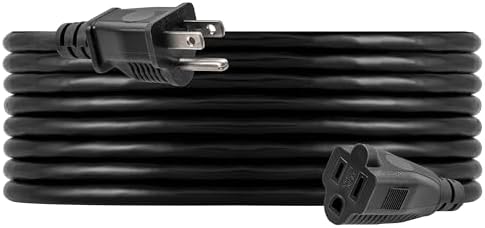 GE Outdoor Extension Cord, 15 Ft, Grounded Heavy Duty Extension Cord, 16AWG - Image 6