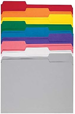 Staples File Folders, Letter Size, 1/3-Cut Tabs, Assorted, 100/Pk - Image 4