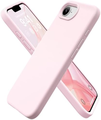GolbinBox Magnetic for iPhone 17e/16e Case, Silicone Cover, Chalk Pink by GolbinBox