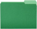 Amazon Basics File Folders for Organization, Letter Size, 1/3 Cut Tab, Bright Green, 36-Pack by AmazonBasics