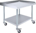 30" x 36" Stainless Steel Rolling Equipment Stand with Wheels | Mobile Commercial Kitchen Work Table for Restaurant, Bakery & Foodservice | NSF Certified by ExpressKitchQuip