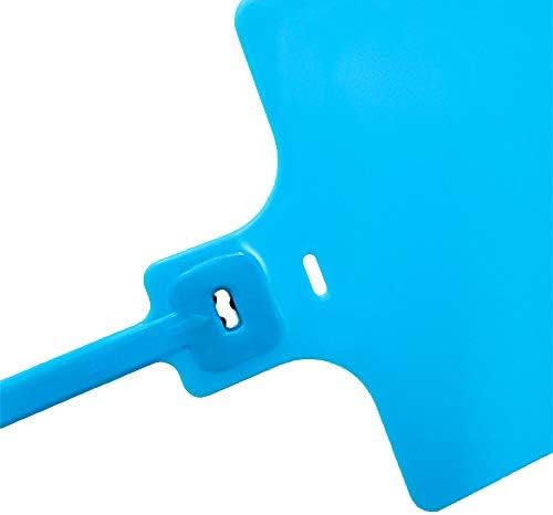 Plastic Seals Shipping Tags Logistics Use Big Sign Tie Large Label Tie, 255 mm Total Length, Package of 100 pcs (Blue) - Image 4
