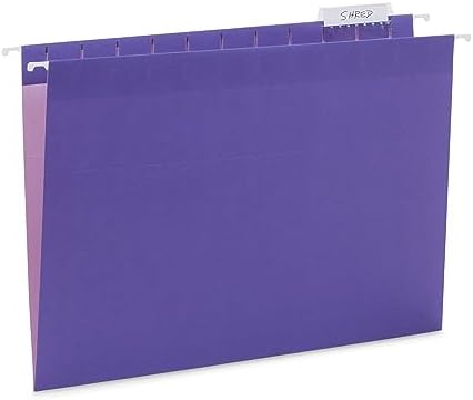 Blue Summit Supplies 25 Hanging File Folders, Letter Size, Jewel Tones - Image 6