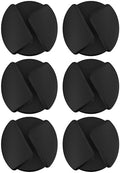 Scosche CMAR-6PKRP Cable Management Kit, 6-Pack of Black Adhesive Cable Clips for Phone Charging Cables, Charger Cords, Wire Organizer and Cord Holders for Desk, Nightstand, Car, Home, Computer by Scosche