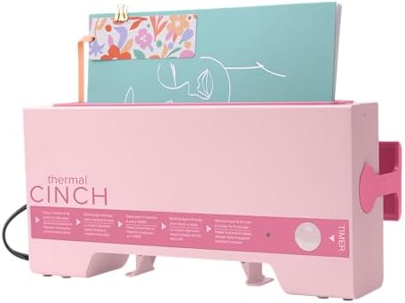 We R Memory Keepers Thermal Cinch Binding Machine Pink 12 Inch, Includes Thermal Book Binding Machine, Book Spines, and Clips, Create DIY Journals, Notebooks, Scrapbooks, Photo Books, and Documents - Image 2