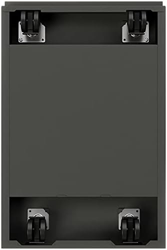 Pemberly Row 20" 2-Drawer Modern Metal Mobile Pedestal Filing Cabinet in - Image 6