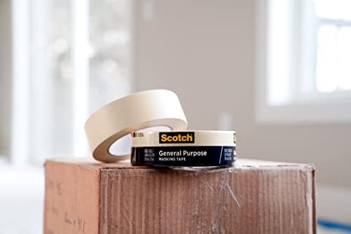 Scotch General Purpose Masking Tape, Tan, Tape for Labeling, Bundling and General Use, Multi-Surface Adhesive Tape, 1.41 Inches x 60 Yards, 1 Roll - Image 4