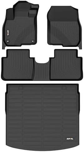 AIPOIL® Custom Fit TPE Floor & Cargo Liners for 2017-2022 Honda CR-V (Fits Upper Cargo Deck Only ‑ NOT for EX‑L & Hybrid), All-Weather Waterproof Stain-Resistant Durable Raised Edge Car Liners by AIPOIL