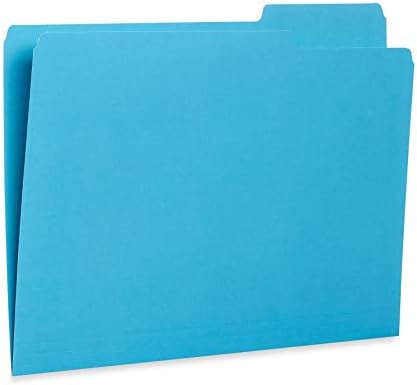 Blue Summit Supplies 100 File Folders, Letter Size, 1/3 Cut, Gem Tones - Image 5