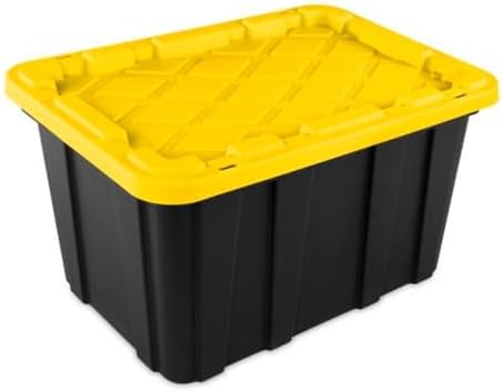 Sterilite 4-Tier Tote Rack with 4-Pack 27 Gallon Industrial Storage Totes - Image 4