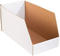 Partners Brand PBINJ82412 Jumbo Open Top Bin Boxes, 8" x 24" x 12", Oyster White (Pack of 25) by Partners+Brand