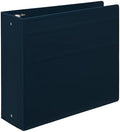 Carstens 4-Inch Heavy Duty 3-Ring Binder - Side Opening, Navy Blue, Durable Plastic, Precision No-Gap Rings, Waterproof Cover, No Pockets, Holds 600 US Letter Sheets, BPA-Free, Made in USA (1849-3R) by Carstens