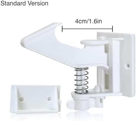 Vmaisi 12 Pack Cabinet Locks Child Safety Latches - Easy Install No-Drill - Image 2