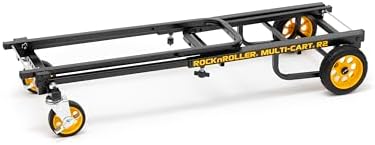 Rock-N-Roller R2RT (Micro) 8-in-1 Folding Multi-Cart/Hand Truck/Dolly/Platform Cart/26" to 39" Telescoping Frame/350 lbs. Load Capacity, Black - Image 5