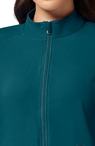 Cherokee iFlex Scrub Jacket for Women 2 Pocket Zip Front - Image 5