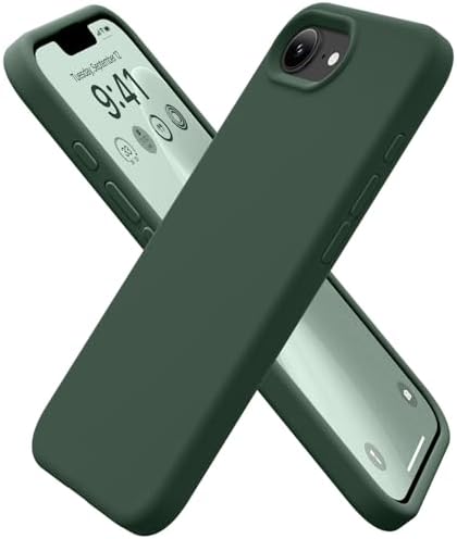 GolbinBox Magnetic for iPhone 17e/16e Case, Silicone Cover, Army Green by GolbinBox