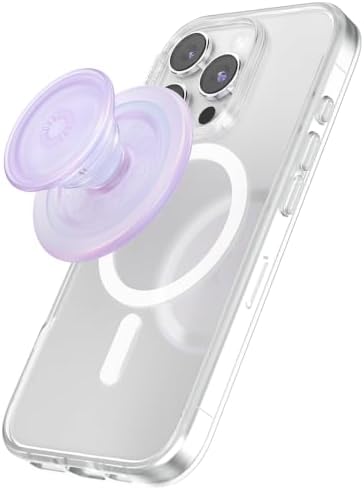 PopSockets Phone Grip for MagSafe, Magnetic Holder- Opalescent Clear by PopSockets