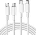 APFEN 2Pack 10FT USB-C to USB-C 60W Fast Charging Cable,White by APFEN