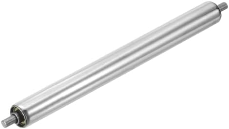 MECCANIXITY Stainless Steel Conveyor Roller 1" Diameter 12" Length Gravity Transmission Replacement Part Galvanized End (Silver) by MECCANIXITY