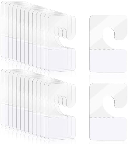 300Pcs Sticky Hang Tabs, Ymapinc Self Adhesive J-Hook Hanging Tabs Plastic Hang Tags for Retail Display Clear Sticky Tab Hanging Tags for Display Pegboard by Unknown