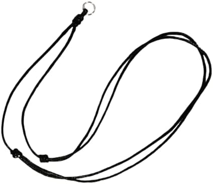 wmm 5 Pieces Handmade Craft Vintage Black Cord Rope Adjustable Necklaces With Metal Ring For Hanging Boho Pendants Balck Cord necklace For Men Women Size 18-30 Inches Thick 2 MM. - Image 7