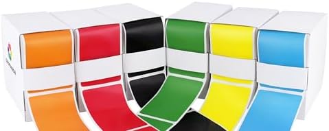 ChromaLabel 2" x 3" Rectangle Labels, 6 Standard Colors,250/Box Each Color by ChromaLabel