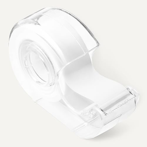 Amazon Basics Matte Finish Invisible Tape with Dispenser, 3/4" x 300" (8.33 Yards), Translucent, 3-Pack - Image 4