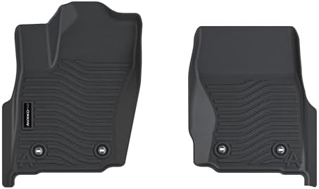 AUXKO All Weather 1st Row Floor Mats for Toyota Tacoma 2026-2024 - Image 2