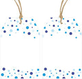 Anwyll Gift Tags with String - 100 Pcs Blue Gift Tags for Presents by Anwyll