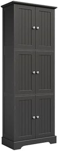 ChooChoo 63.2" Tall Bathroom Storage Cabinet with 6 Doors by ChooChoo