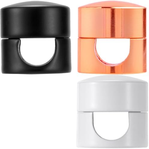 SmallCat 3 Sets Charger Holders for Cords, Adjustable Cable Anchor Holders, Adhesive Metal Cord Clips, Cable Management Wire Organizers for Desk, Office, Nightstand - Matte Black, White, Rose Gold by Unknown