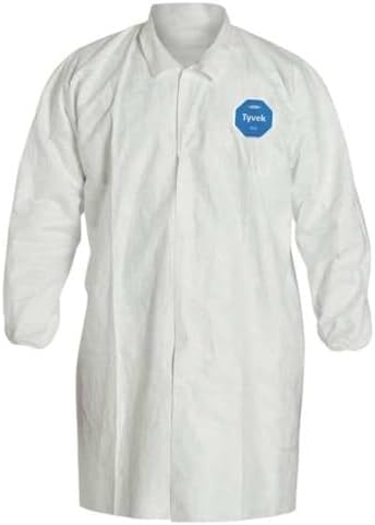 DuPont Tyvek 400 Disposable Extra-Long Frock Open Cuff, White, 4X-Large, 30-Pack by DuPontPersonalProtection
