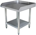 Stainless Steel Equipment Grill Stand with Adjustable Undershelf | Heavy Duty 18-Gauge Top | NSF Certified for Commercial Kitchen & Utility Use (24"x24") by ExpressKitchQuip