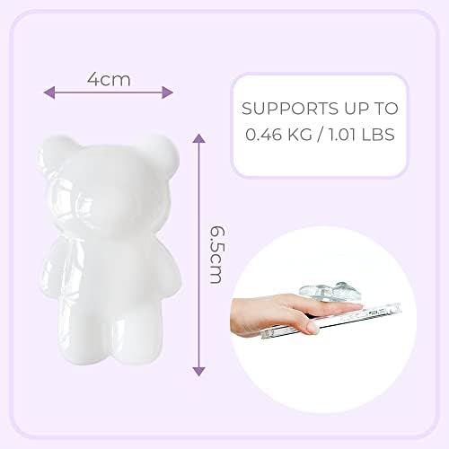 On The Grip 3D Gummy Bear Style Expandable Collapsible Mobile Phone Grip Stand Holder for Smartphone Tablet Cell Phone Accessory (Pink Glitter) - Image 7