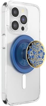 PopSockets Phone Grip for MagSafe, Magnetic Holder- Lace Blue Vermeer by PopSockets