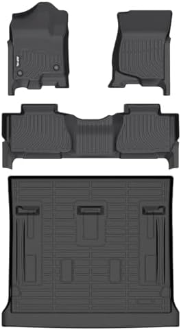 Custom Fit Floor & Cargo Liners for 2007-2014 Chevy Tahoe & GMC Yukon by AIPOIL