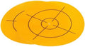HARFINGTON 2pcs Survey Reflector Sheets 150mm x 150mm Self-Adhesive Surveying Target Mark Sticker Total Station Round Reflective Sheet Tape for Ship Inspection Tunnel Measure, Yellow by HARFINGTON