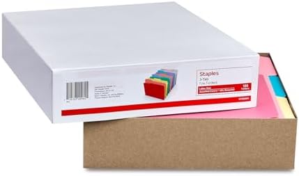 Staples File Folders, Letter, 1/3-Cut, Assorted Colors, 200/Carton - Image 6