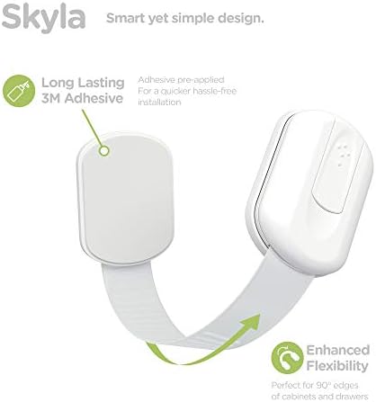 SKYLA HOMES Child Safety Cabinet Locks, White, 16 Pack - Image 5