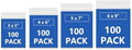 iMailer - 3" x 5", 4" x 6", 5" x 7", 6" x 9" (100 CT each)- 2 Mil Zip Bags by iMailer