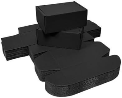 50 Pack 4.3x3.1x2 in Black Mini Shipping Boxes - Image 4