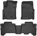 Husky Liners Weatherbeater Floor Mats | Fits 2010-2012 Toyota 4Runner, 2010-2013 Lexus GX460 | Front & 2nd Row, 3-pc Black - 98571 by HuskyLiners%C2%AE