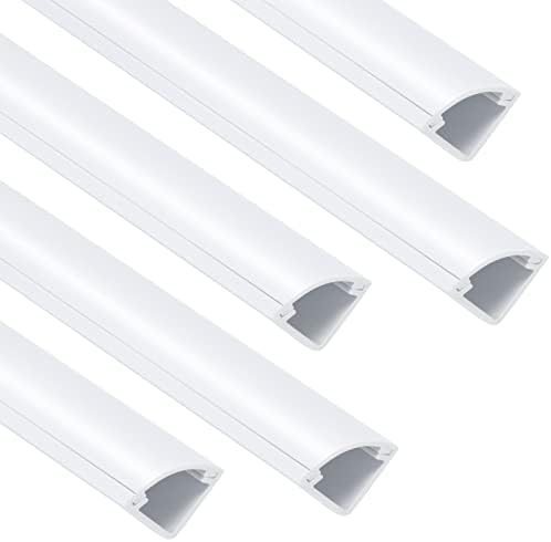 ZhiYo 15ft Corner Cable Hider for 1 Cord, Hide Wires on Wall Corner, White by ZhiYo