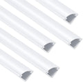 ZhiYo 15ft Corner Cable Hider for 1 Cord, Hide Wires on Wall Corner, White by ZhiYo