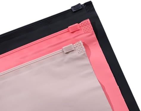 Muka Black Matte Frosted Slider Zip Bags, 2.8 Mil CPE Poly Packaging - Image 4