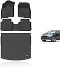 KELCSEECS Floor Mats & Cargo Liner(Deck in Upper Position) for 2017 2018 2019 2020 2021 2022 Honda CRV(Not for Hybrid & Touring) Car Mats Cargo Mat Trunk Mat CR-V Floor Mats Trunk Liner by KELCSEECS